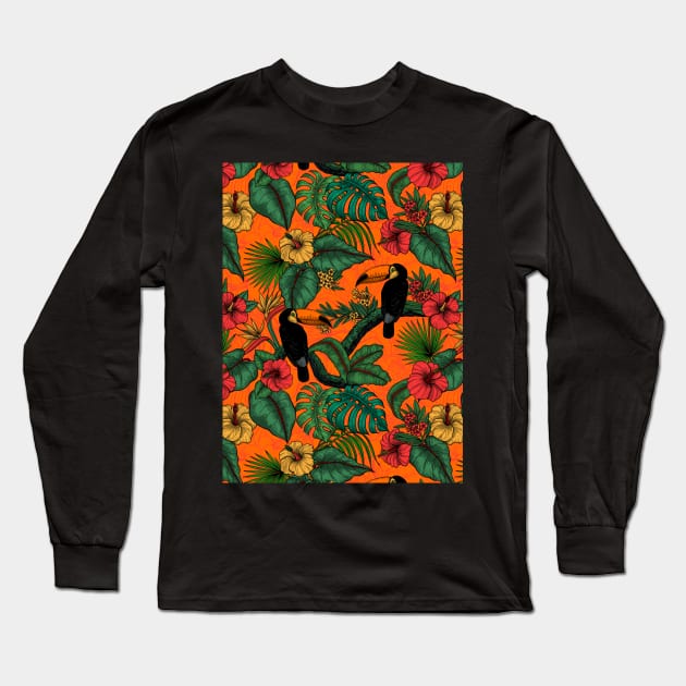 Tropical garden 3 Long Sleeve T-Shirt by katerinamk